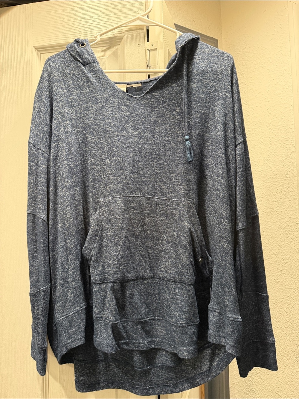 Roxy Blue Heathered Hooded Pullover